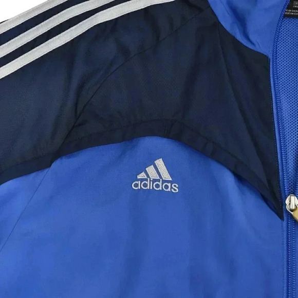 Adidas Predator Clima 365 Jacket Windbreaker Lightweight Blue  Black Size Large - Picture 3 of 12